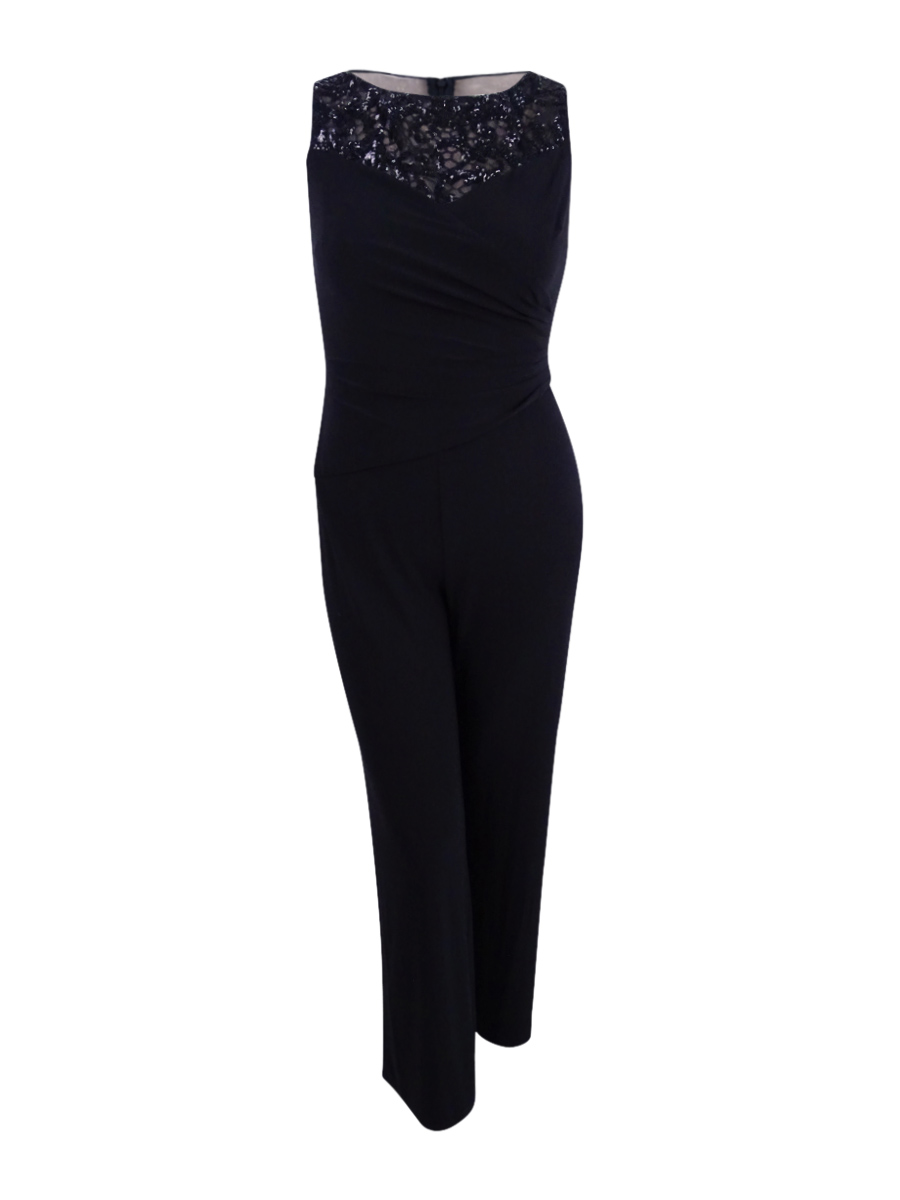 Lauren by Ralph Lauren Women's Sequin-Trim Jumpsuit (2